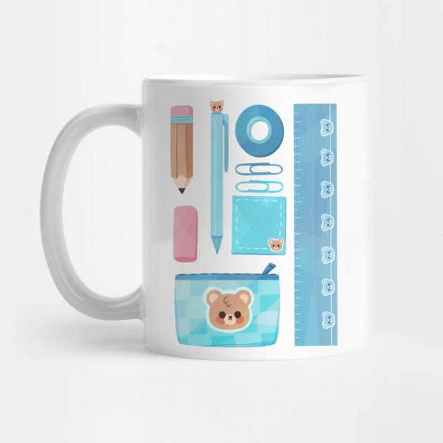 Bear School Supplies by Lobomaravilha